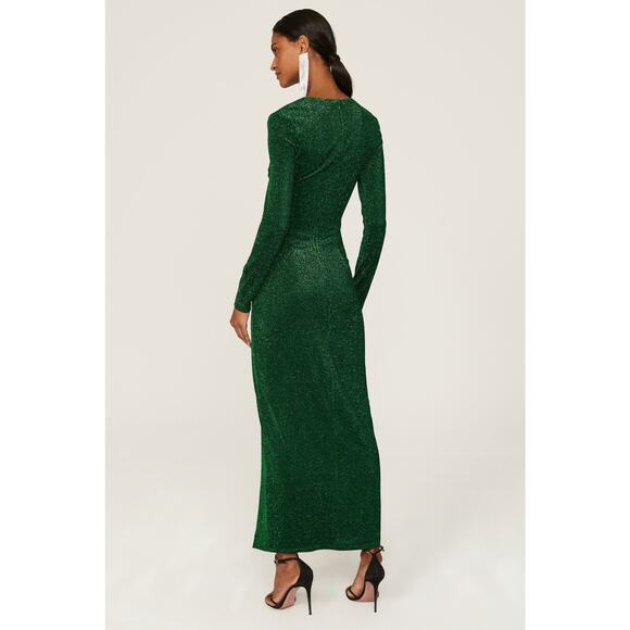 Alexia Admor Metallic Dress Green Womens Size XL - Picture 3 of 14